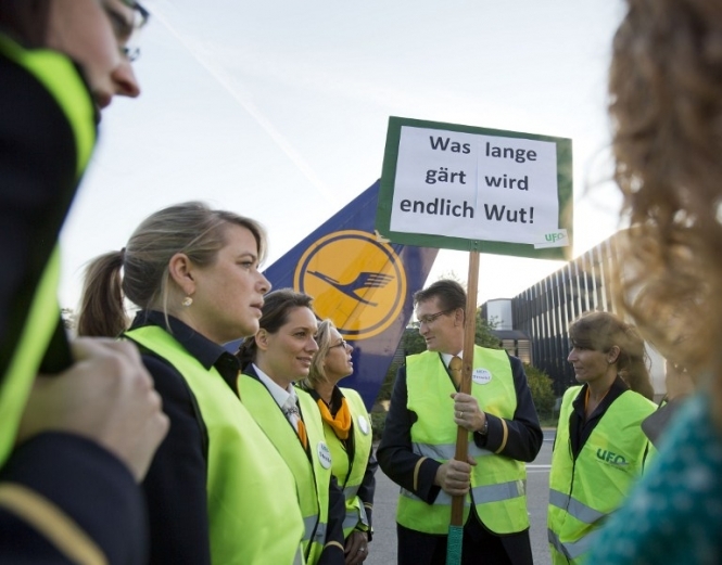 Пилоты Lufthansa бастуют: им мало зарплаты в € 250 тыс. в год, - видео 
