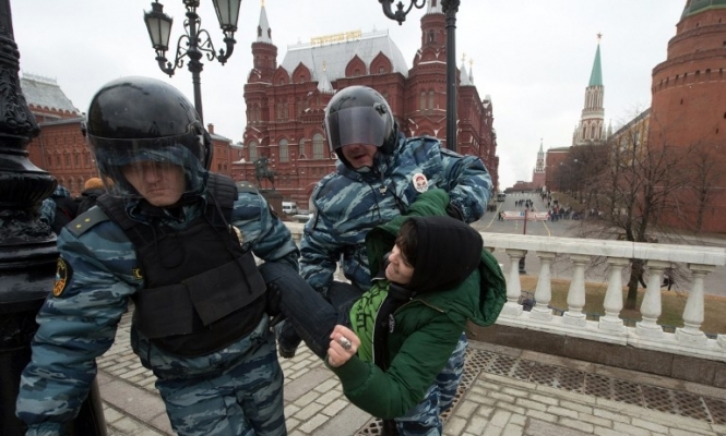 У Москві поліція затримала понад 40 осіб на опозиційному мітингу