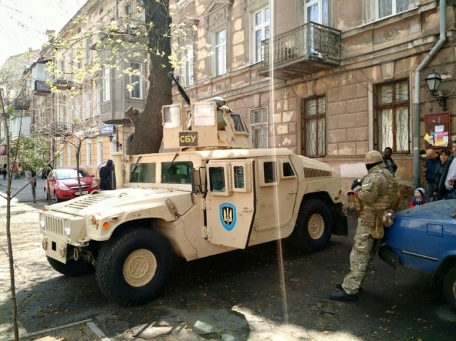 Во время антитеррористической операции в Одессе правоохранители задержали преступную группу 