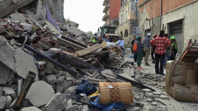 В Италии произошло землетрясение магнитудой 6,2, есть погибшие
