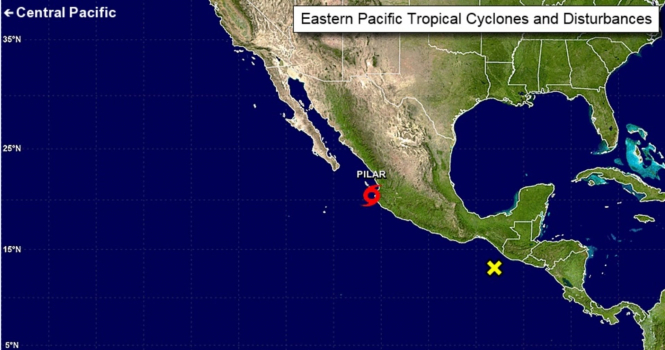 Біля берегів Мексики сформувався тропічний шторм 