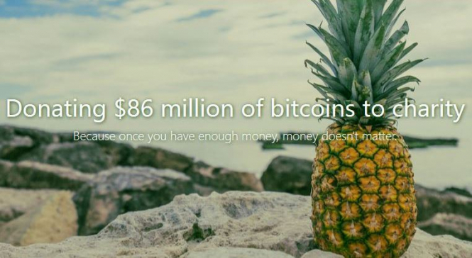 Анонімний Bitcoin-магнат жертвує мільйони на благодійність