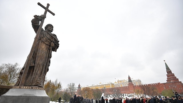 У Москві відкрили пам'ятник київському князю Володимиру