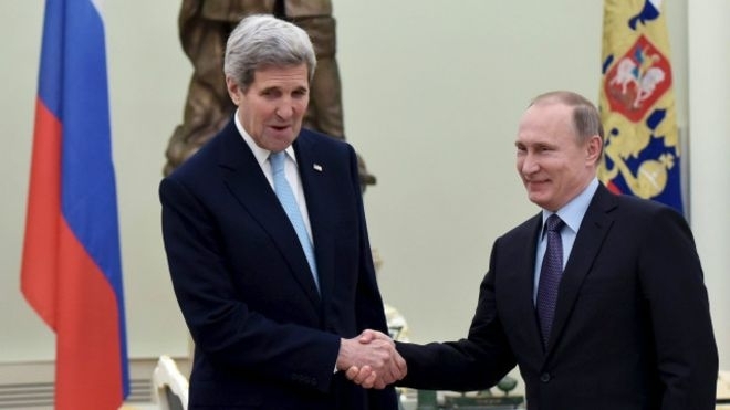 Керри и Путин в Москве говорили о Сирии и Украине