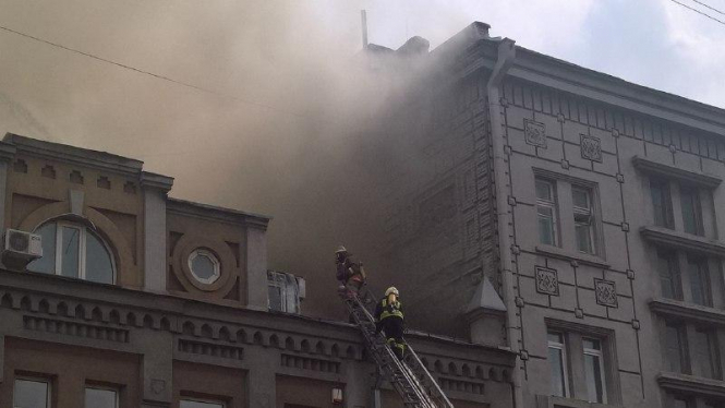 Пожежа в центрі Києва: горів хостел