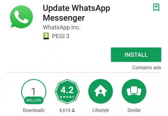 Понад мільйон користувачів Android завантажили фейкову версію WhatsApp