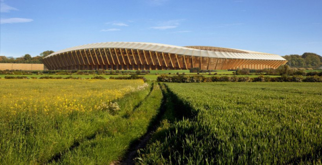 В Англії побудують повністю дерев'яний футбольний стадіон