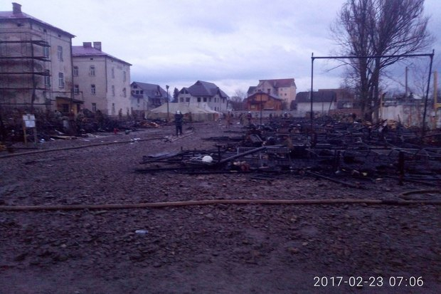 На Івано-Франківщині згоріло наметове містечко 10-ї гірничо-штурмової бригади