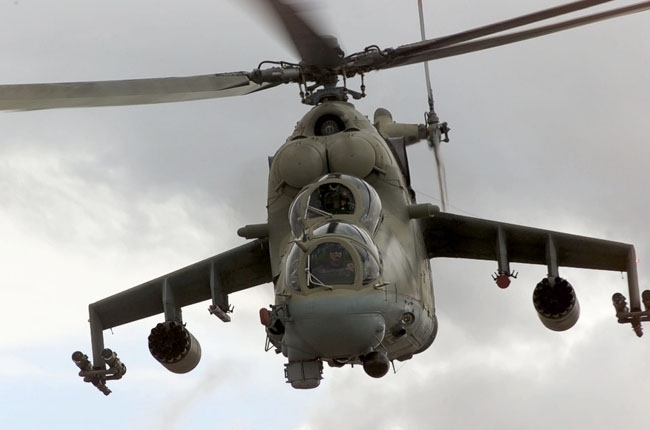 Военный вертолет разбился у Краматорска