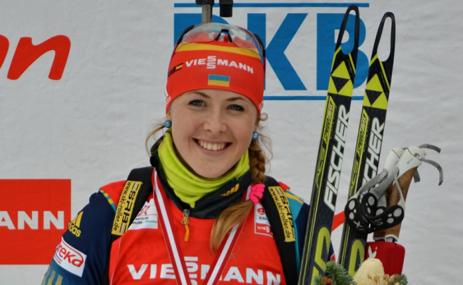 Украинка Джима завоевала'бронзу на этапе Кубка мира по биатлону в Швеции
