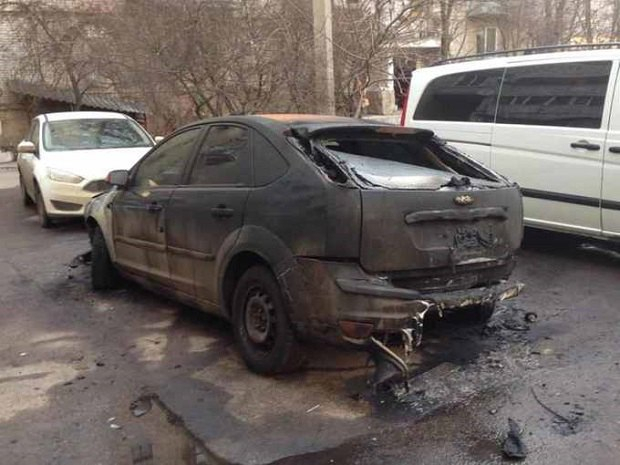 В Виннице сожгли авто депутата горсовета, - ФОТО