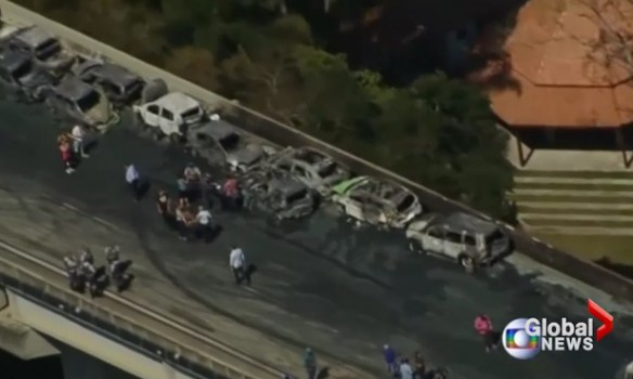 У Бразилії учасниками ДТП стали 36 автомобілів, є жертви
