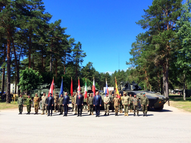 Батальйон НАТО офіційно розпочав діяльність в Латвії 