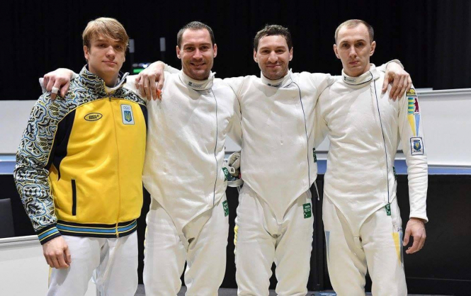 Мужская сборная Украины по фехтованию завоевала 