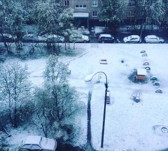 В Росії випав сніг, - ФОТО  