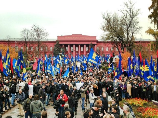 Свободівці урочисто святкують 71-шу річницю створення УПА у Києві