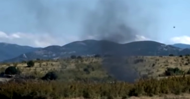 Опубліковано відео з місця аварії літака в Греції, де загинула українська родина