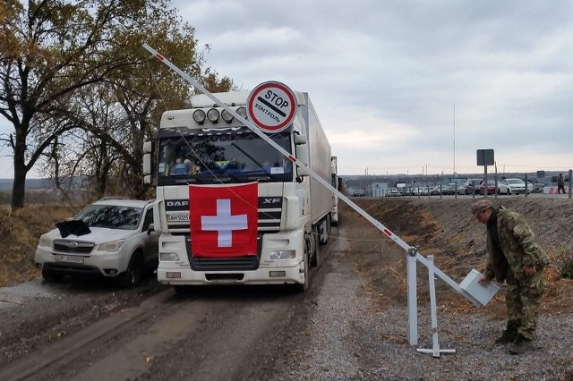 Швейцарія відправила  600 тонн гумдопомоги на Донбас