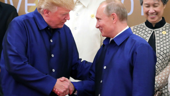 Трамп і Путін говорили під час зустрічі про Україну