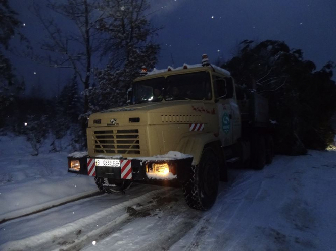 Приїзд головної ялинки країни до Києва затримується через снігопади 