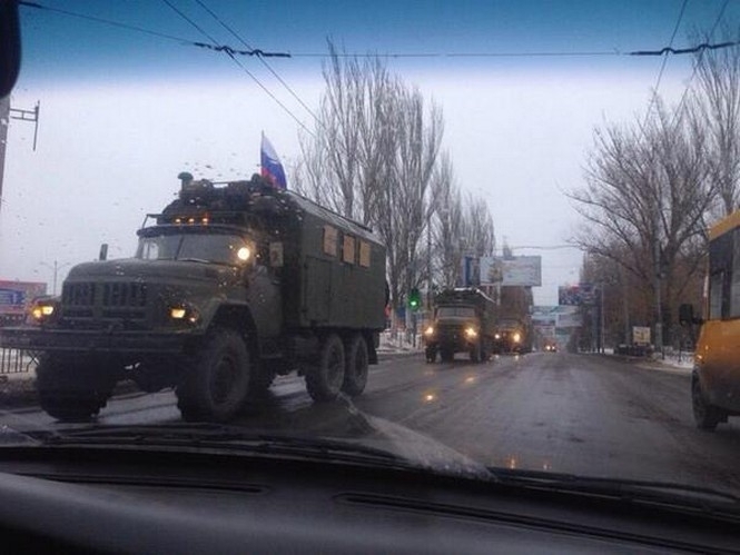 ОБСЕ зафиксировала движение 15 военных грузовиков к Донецку