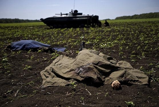 Под Иловайском обнаружены тела 9 украинских бойцов, над которыми жестоко издевались