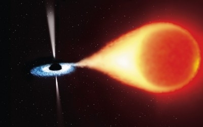 Вражаюче відео про те, як чорна діра 