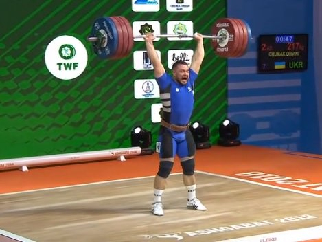 Украинский тяжеловес Чумак получил три медали на чемпионате мира в Туркменистане