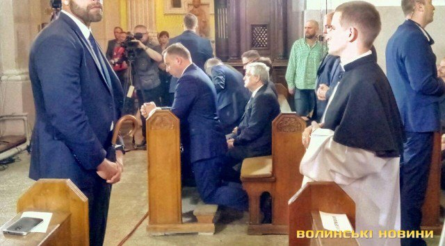 Президент Польши в Луцке почтил память жертв Волынской трагедии, - ФОТО