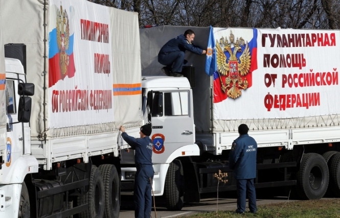 Россия отправила на оккупированный Донбасс колонну с гуманитарной помощью