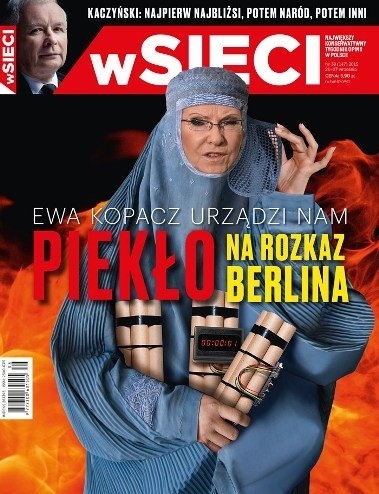 Премьер Польши подала в суд на журнал, который изобразил ее террористкой