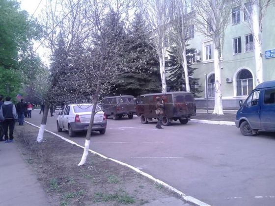Боевики захватили райотдел милиции и СБУ в Краматорске