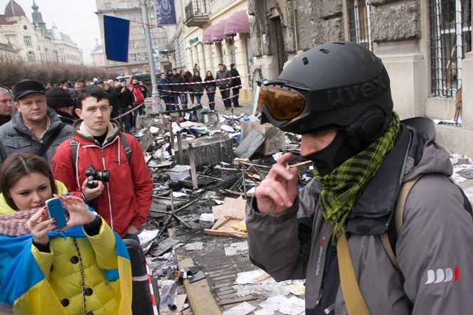 В кабинетах милиционеров Львова активисты нашли странные 