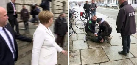 Біля парламенту Німеччини у присутності Меркель затримали підозрілого чоловіка