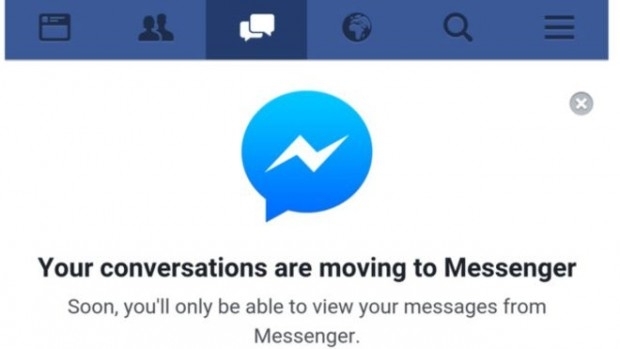 Facebook змушує користувачів встановлювати Messenger