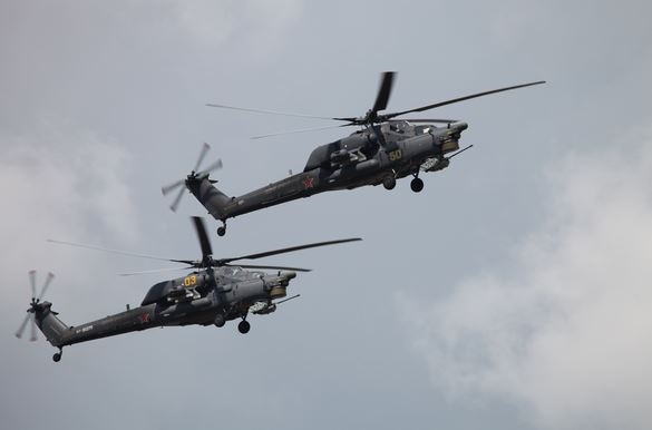 Россия начала вертолетные армейские учения в Крыму
