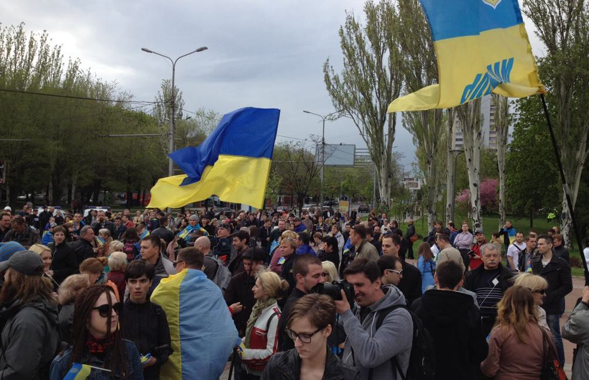 В Донецке на митинг 