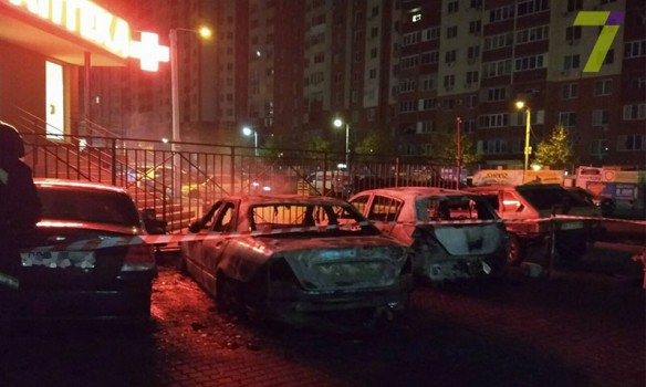 В Одессе за ночь сгорели 19 автомобилей