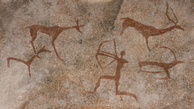 В Австралии нашли древнейший в регионе наскальный рисунок животные