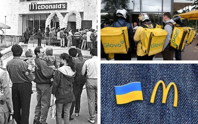 Київський McDonald's почав відчиняти вікна. Вільна каса поки що на лівому березі Києва та тільки для кур'єрів