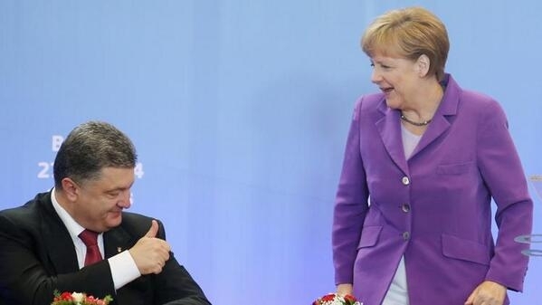 Порошенко пов'язав перемогу Меркель з відновленням цілісності України