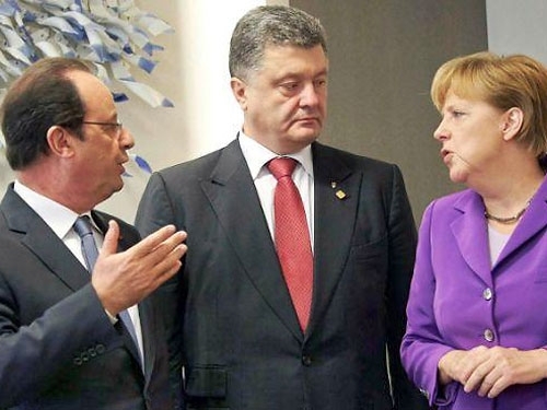 Меркель и Олланд предложили разделить стороны конфликта в Украине демилитаризованной зоной