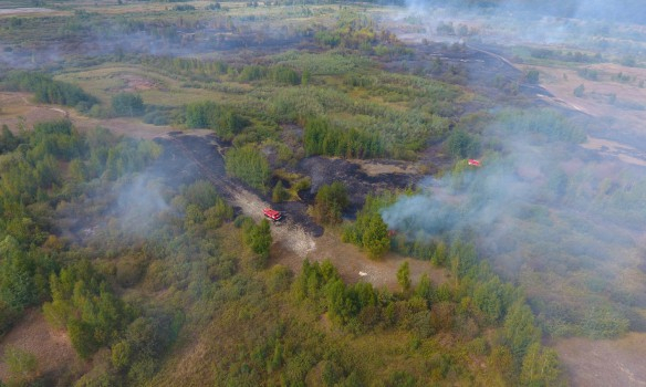 На Черкащині оголосили режим НС через пожежу на торф'яних полях