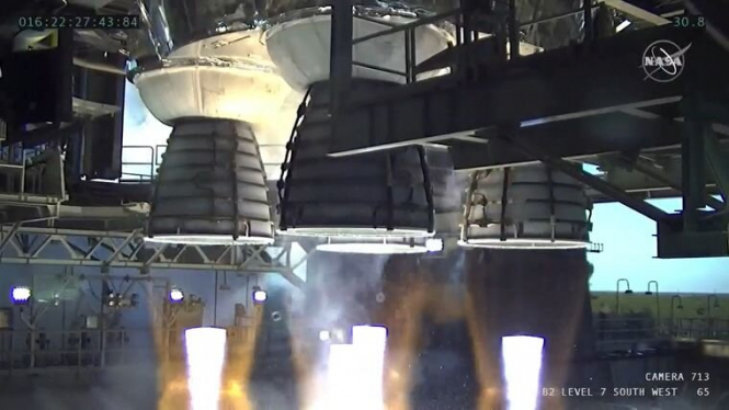 NASA протестувала двигуни ракети, яка має доставити астронавтів на Місяць
