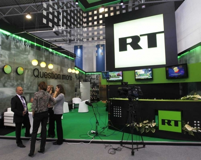 Мовлення американського каналу було перервано ефіром Russia Today

