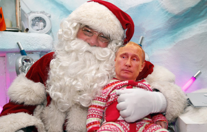 Ваші сани і олені неодноразово порушували повітряний простір Росії: як Путін Санта Клаусу листи писав