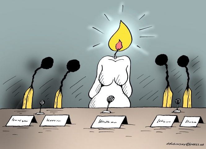 Карикатура дня: пресс-конференция Надежды Савченко
