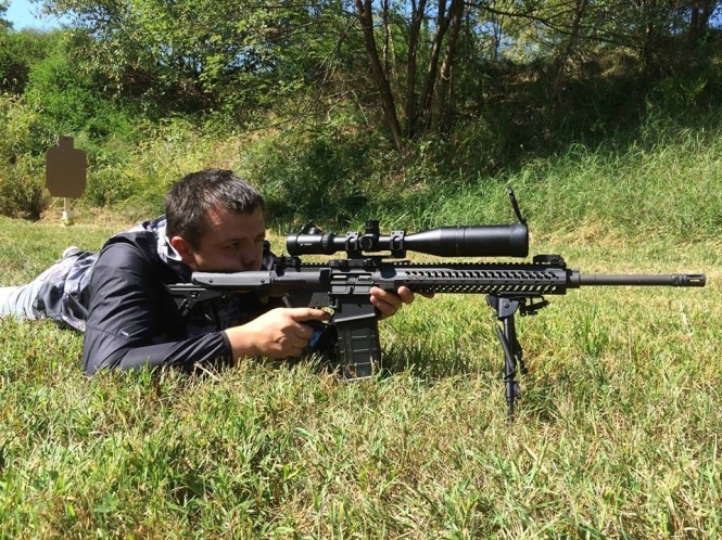 Семенченко у Вашингтоні випробовував нову снайперську зброю
