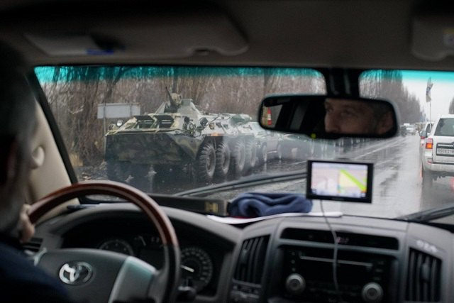 ОБСЄ показала фото колони військової техніки, що прибула в Луганськ