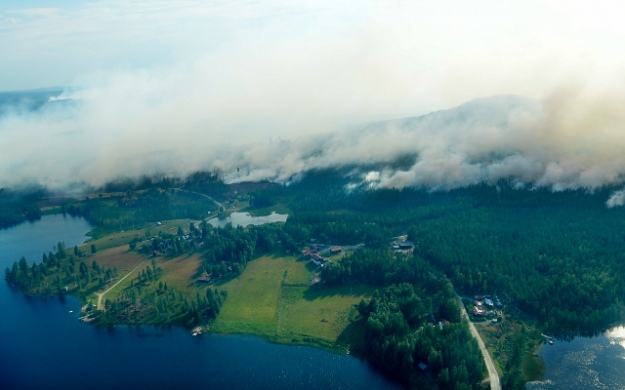 В Швеции пожары от Полярного круга до Балтийского моря